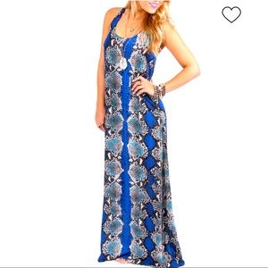 New!  Buddy Love Jodee snakeskin maxi dress